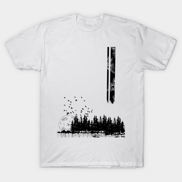 lonely forest T-Shirt by CB_design